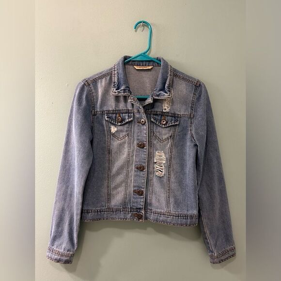NWOT … Women's HIGHWAY JEANS  Blue Denim Jean Jacket - Picture 1 of 3